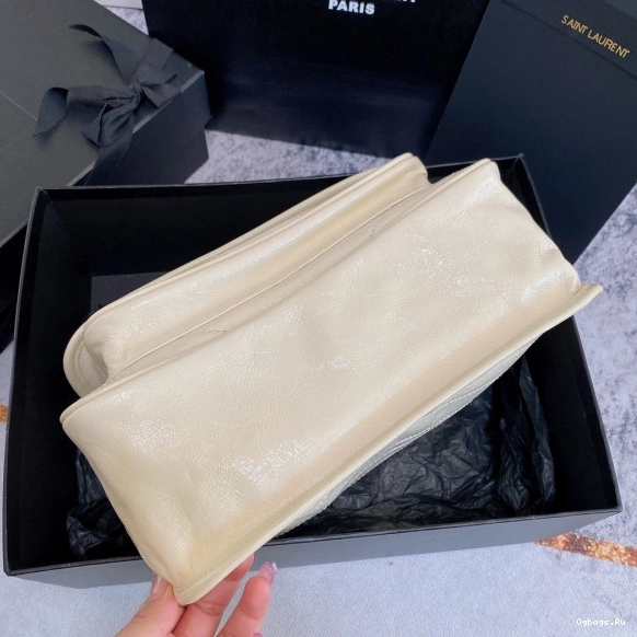 YSL LEATHER-28*20*8CM NIKI MEDIUM IN VINTAGE 0707